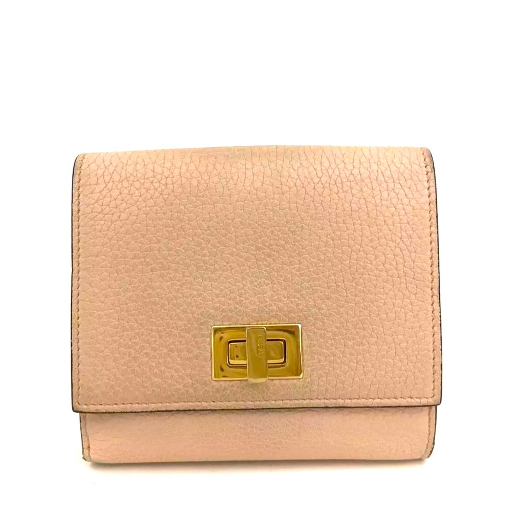 FENDI Peek A Boo Leather Bifold wallet
